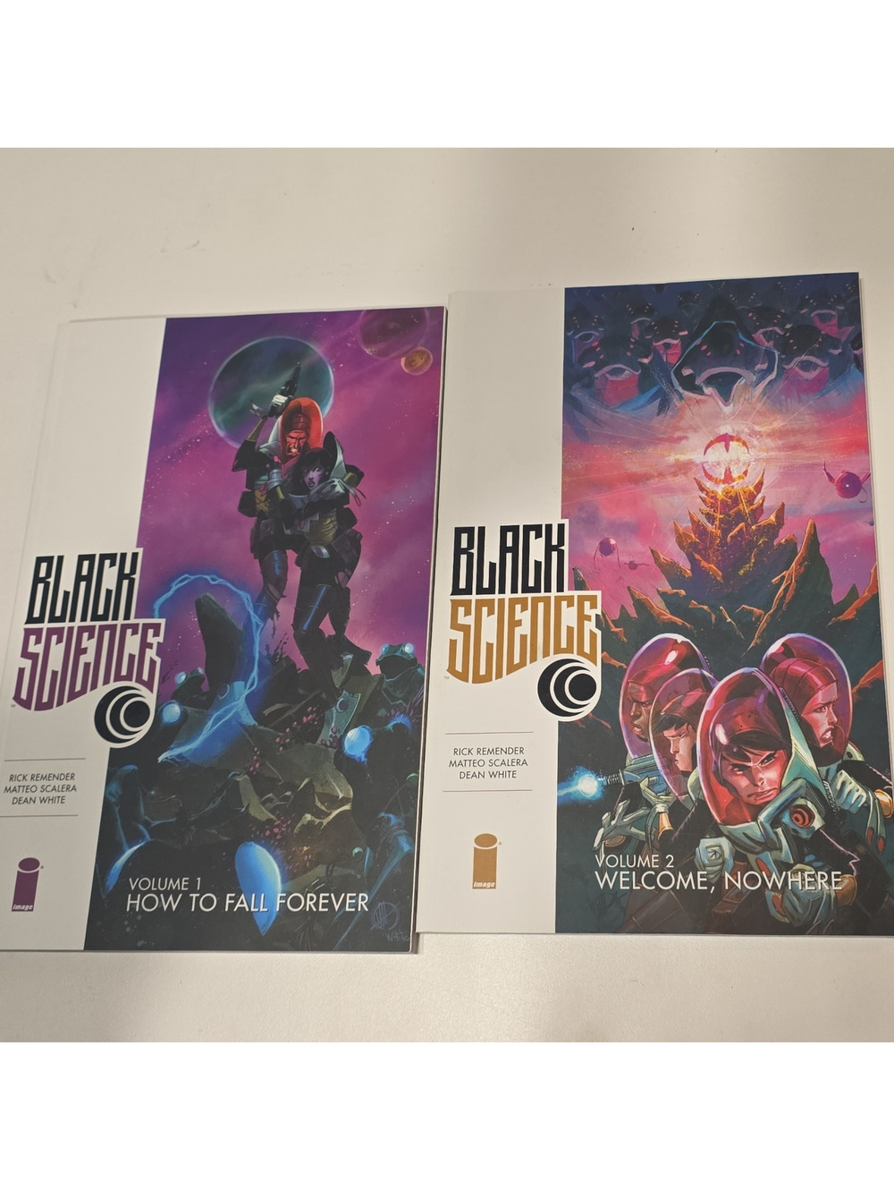 Black Science Vol 1-2 Trade Paperback Lot Rick Remender Image Comics Color